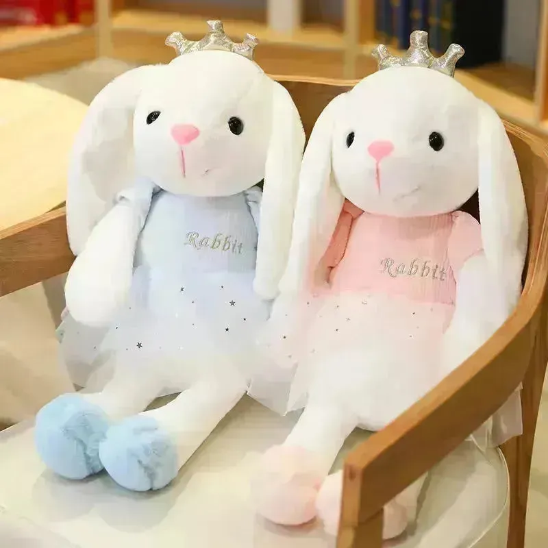 Kawaii Crown Bunny Plush Toy (45 cm)