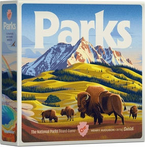 Keymaster Games Parks (2nd Edition) | Base Camp | Beautiful Strategy Game for Families, Adults, Kids or Solo | Explore Nature and The Outdoors by Hiking The US National Parks | Ages 10  | 1-5 Players