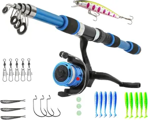 Kids Fishing Rod Kids Fishing Set Includes Reel Bait Telescopic Pole Perfect for Toddler Youth Starter