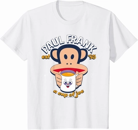 Kids Paul Frank A Cup Of Joe Coffee Julius Monkey Kids T-Shirt