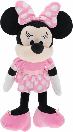 KIDS PREFERRED Disney Baby Minnie Mouse Stuffed Animal Plush Toy with Pink Dress, Baby Doll Minnie Mouse Toys for Infants & Toddlers, 25 Inches