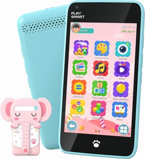 Kids Toys Smart Phone, 3.97" Touchscreen Toddlers Kids Smart Phone, Birthday Gifts for Girls Age 3 4 5 6 7 8 9 10 Year Old, Learning Toys Play Cell Phone with Front Camera, Games