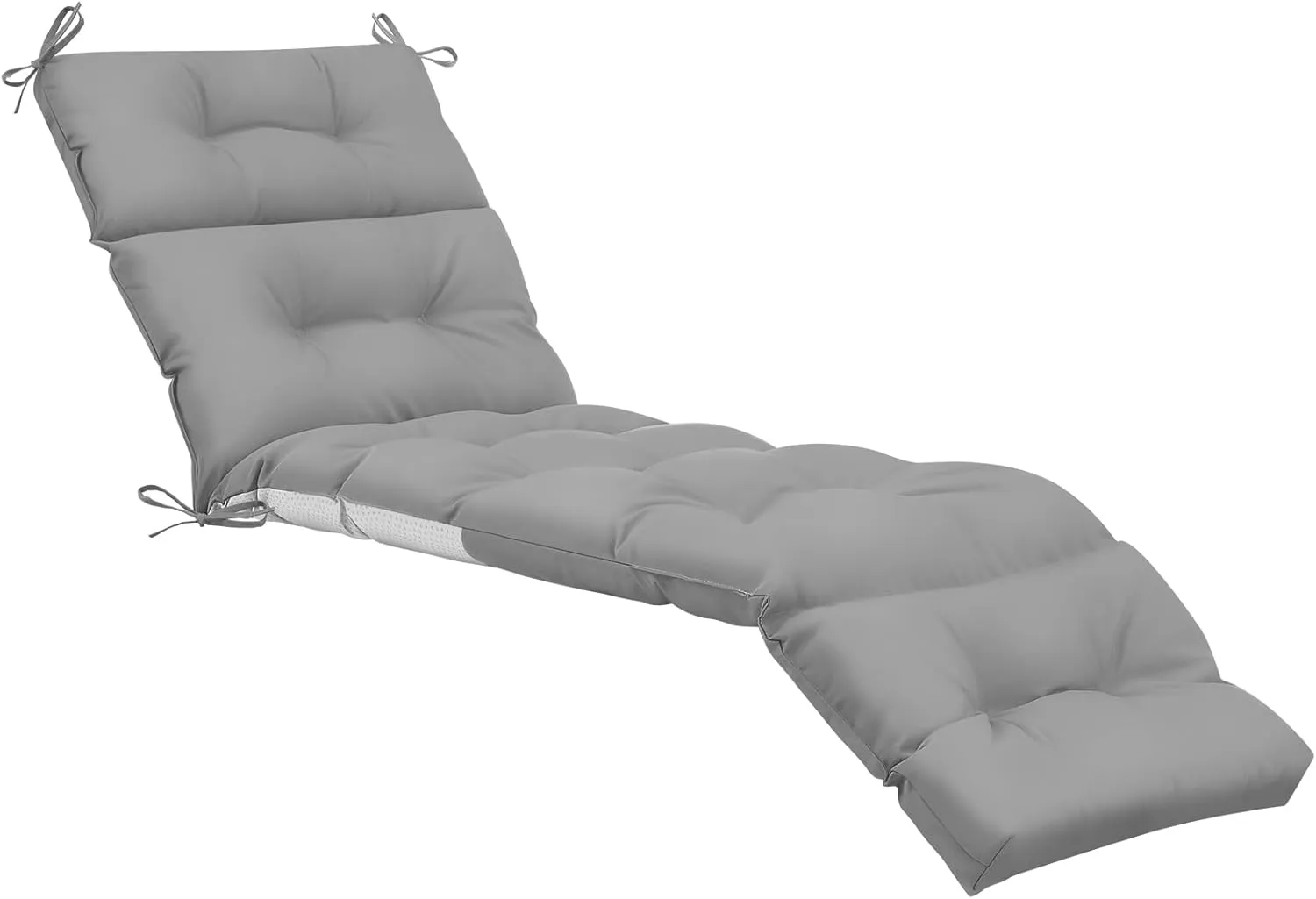 Kigley 1 Pcs Chaise Lounge Cushions 75 x 22 x 5 Inches Soft Lounge Chair Cushion Spring/Summer Seasonal Replacement for Outdoor Indoor Home Office (Light Grey)