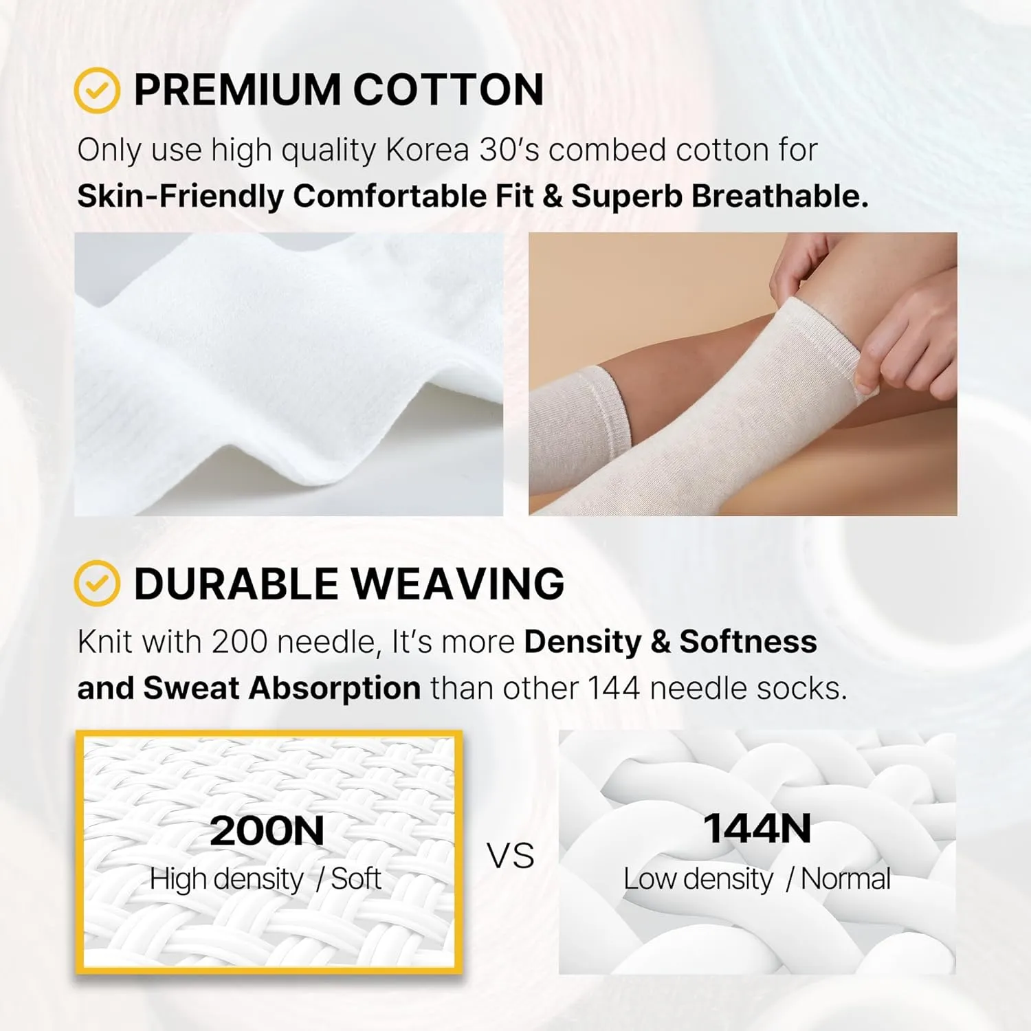 kikiya socks Women Crew | 4-6 Pairs Floral Graphic Heart Print Tube Striped Dot Pattern Design Ladies Cotton Socks | US 6-8