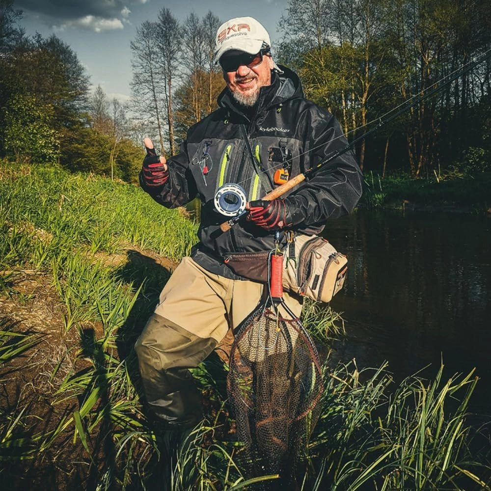 Kylebooker Fly Fishing Wading Jacket Outdoor Activities Waterproof Wader Jackets for Men and Women