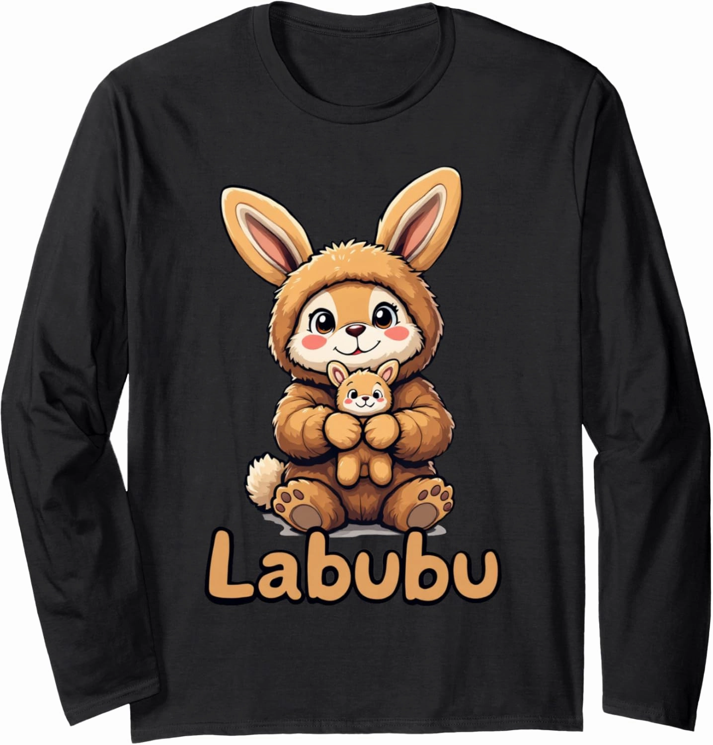 Labubu Adorable Bunny Companion Labubu Long Sleeve T-Shirt