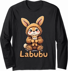 Labubu Adorable Bunny Companion Labubu Long Sleeve T-Shirt