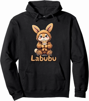 Labubu Adorable Bunny Companion Labubu Pullover Hoodie