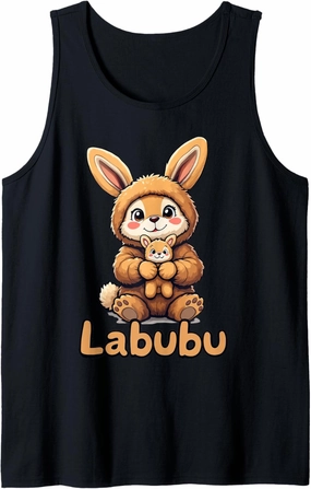 Labubu Adorable Bunny Companion Labubu Tank Top