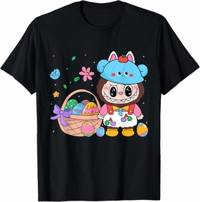 Labubus Easter Days Bunny Rabbit Egg Hunting Resurrection T-Shirt