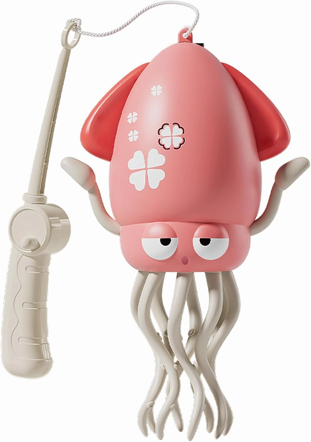 LACHTER Electric Crawling Octopus Toy with LED Lights & Music, Smart Obstacle Avoidance, Dancing Octopus Toy，Interactive Auto-Dance Octopus for Gifts, Toddlers, Indoor Fun（Pink）