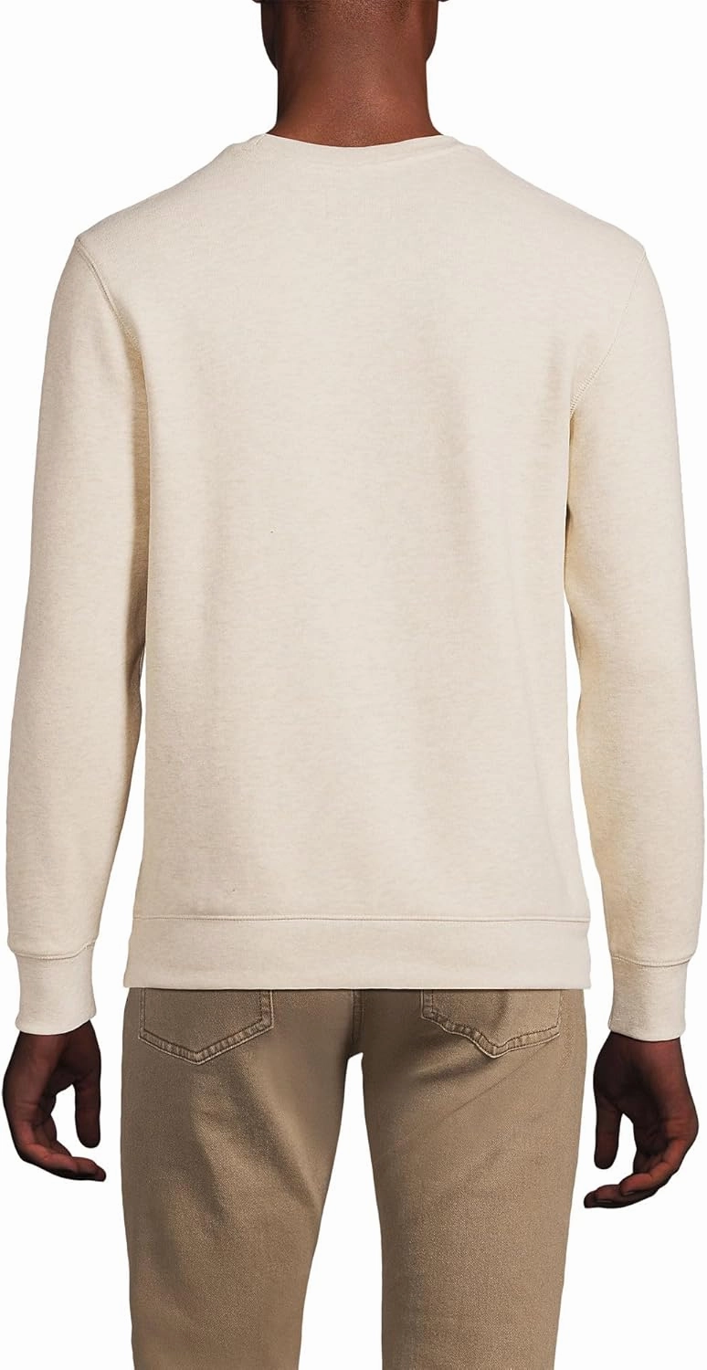 Lands' End Men's Serious Sweats French Terry Crewneck Sweatshirt