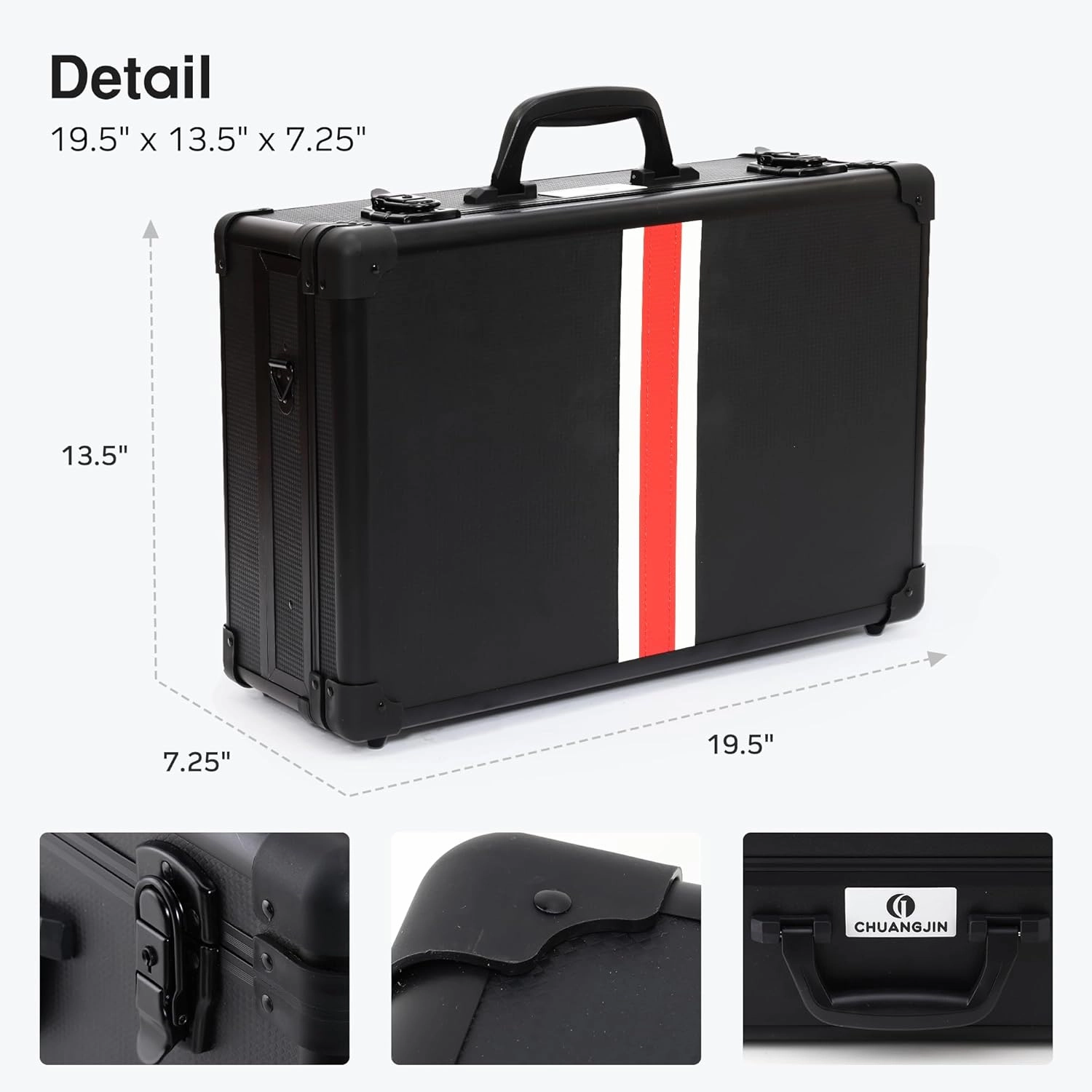 Large Barber Carrying Case, Hairdresser Tool Box Organizer Traveling Case, Portable Travel Barber Suitcase for Hair Stylist Pet Groomer Beauty Salon Makeup Artist