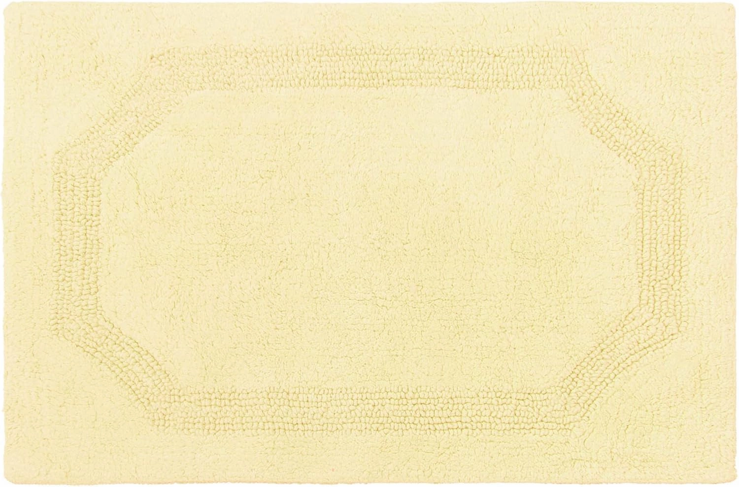 Laura Ashley Reversible Cotton 21 x 34 in. Bath Mat, Yellow
