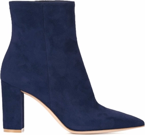 LEHOOR Women Fashion Chunky Block Heel Pointed Toe Ankle Booties Classic Side Zipper Short Boots 4-11 M US