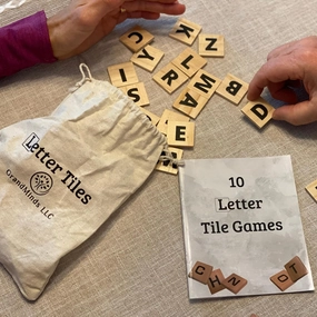 Letter Tiles Game | 10 Word Games for Seniors | Dementia Activity | Nursing Home Games | Alzheimers Spelling Game | Caregiver Activity | Senior Brain Games