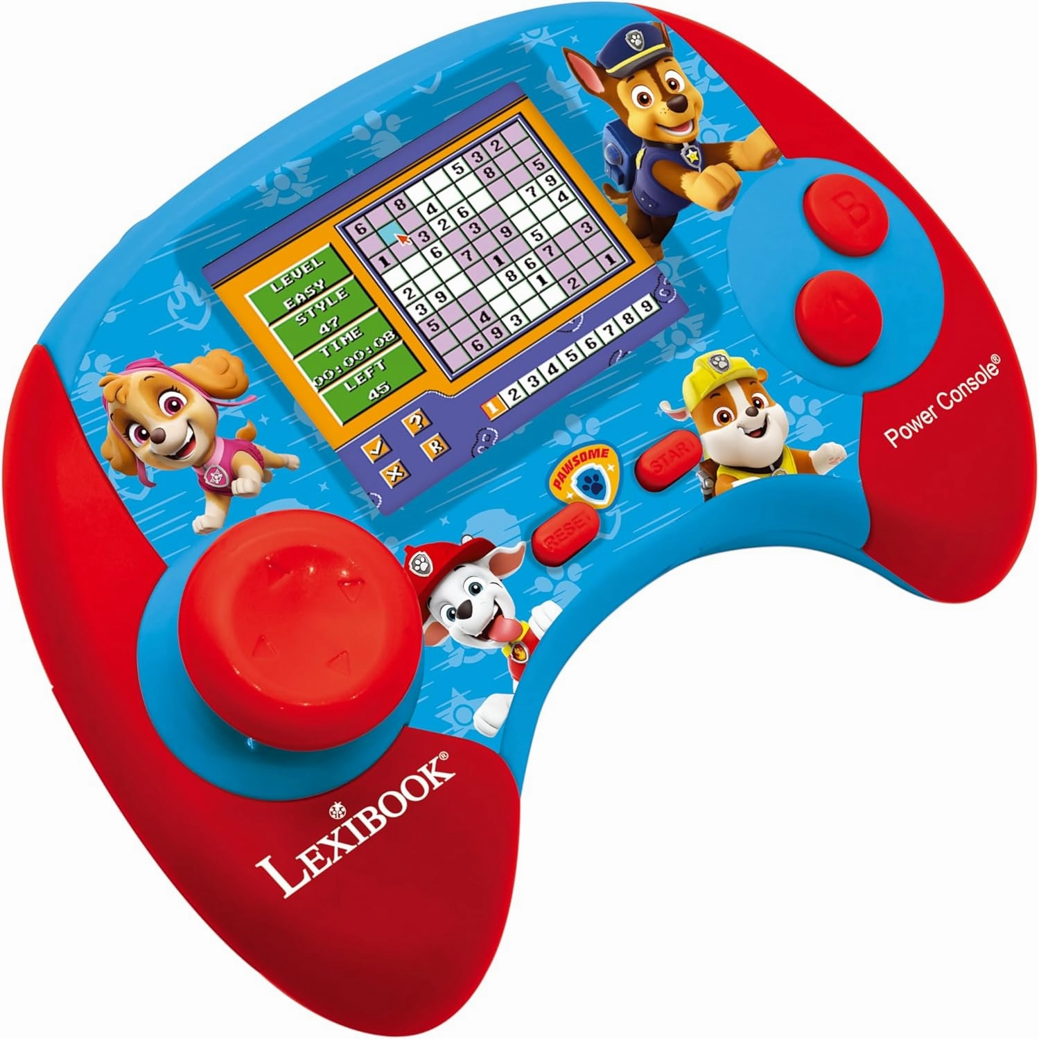 Lexibook, Paw Patrol Power Console - Educational Bilingual Game Console with 100 Activities in English/Spanish, JCG100PAi2
