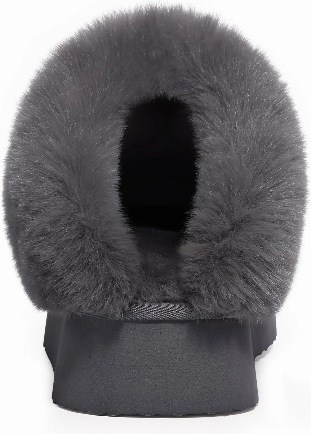 Litfun Fuzzy Platform Slippers for Women Comfy Winter House Shoes with Memory Foam Indoor Outdoor