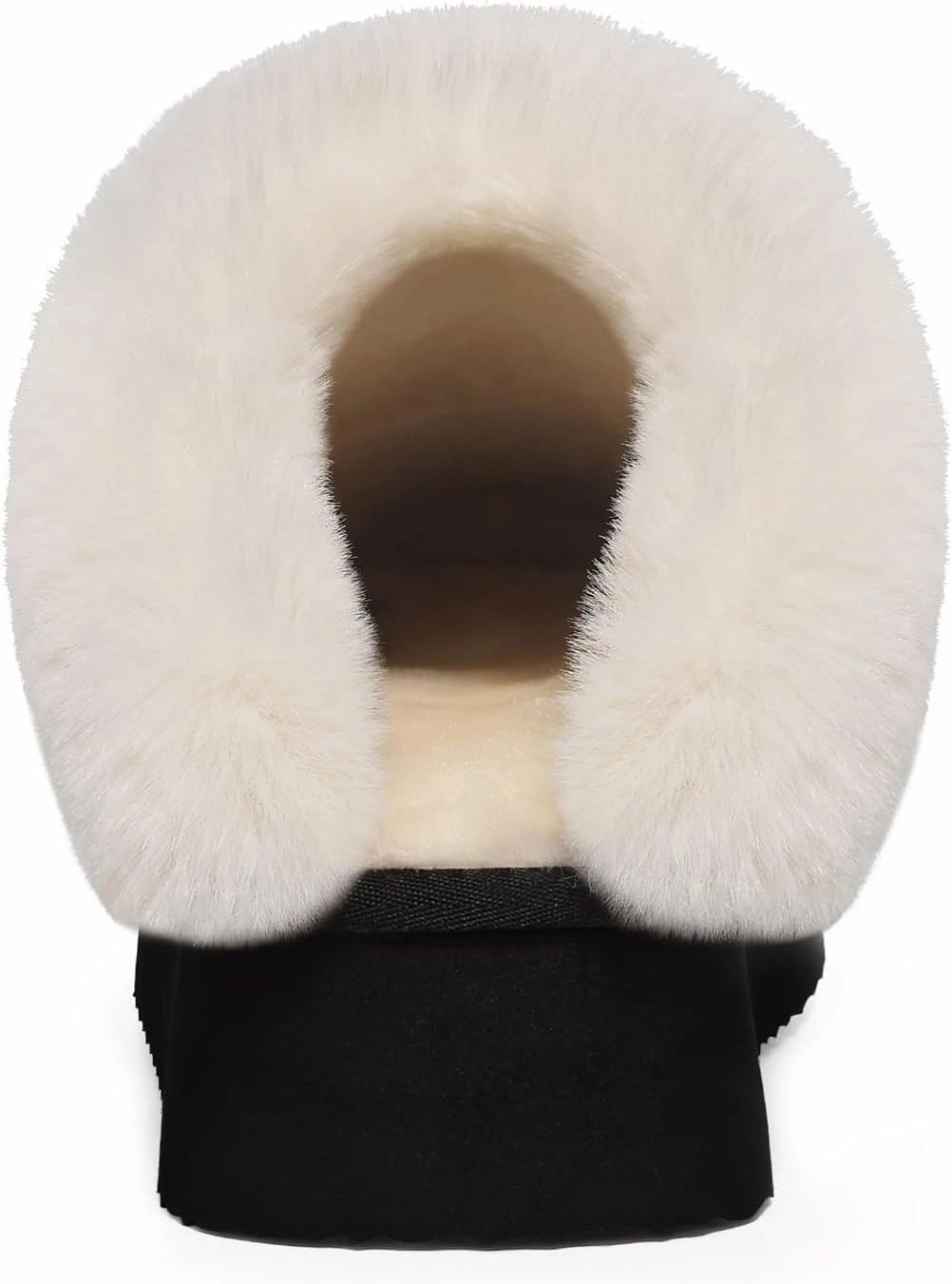 Litfun Fuzzy Platform Slippers for Women Comfy Winter House Shoes with Memory Foam Indoor Outdoor