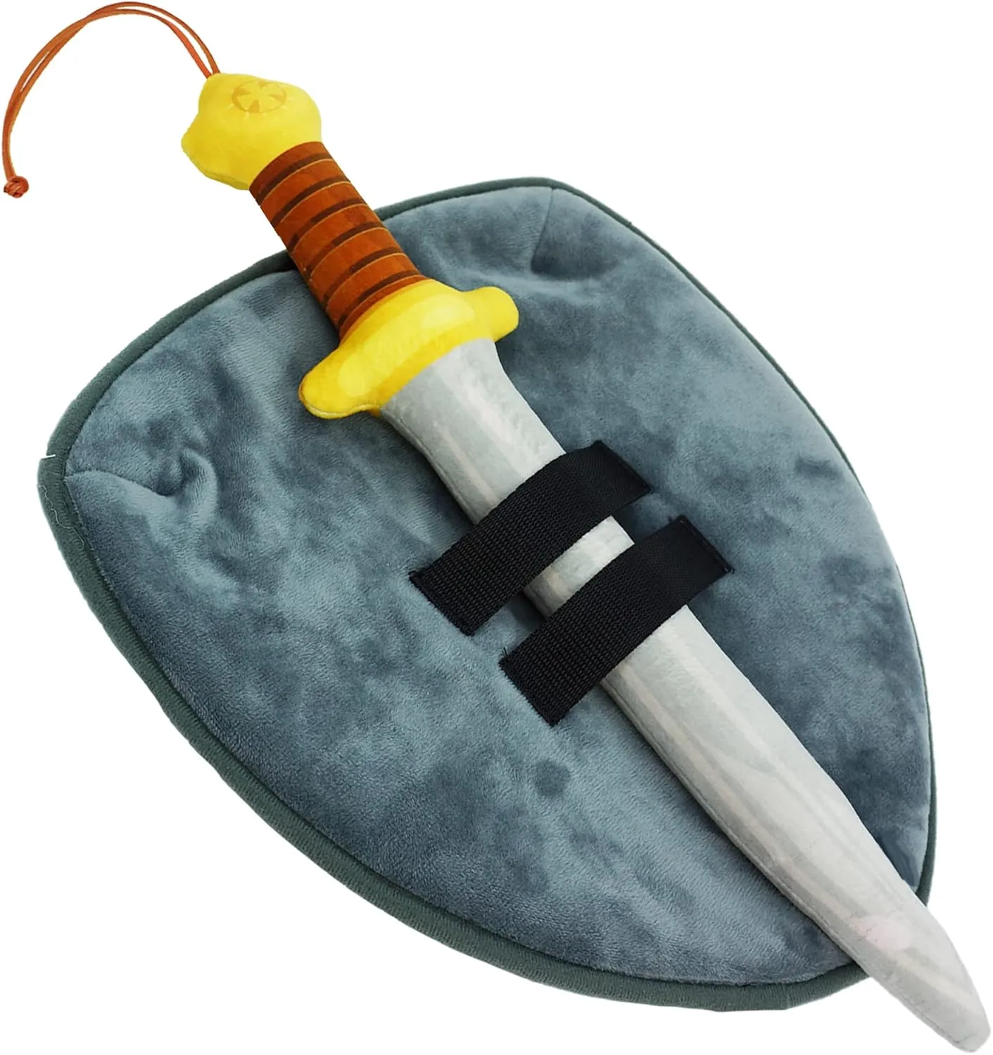 Little Knights Sword and Shield Playset - Safe Plush Soft Pretend Play Weapons - Gifts for Toddlers Kids - Red
