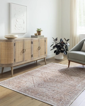 Livabliss Nolita Vintage Washable Area Rug, 9'10" x 13', Tan, (10' x 13')