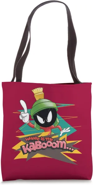 Looney Tunes Marvin the Martian Where Is the Kaboom Tote Bag
