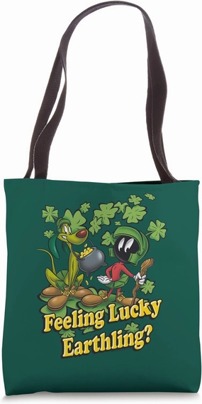 Looney Tunes Marvin The Martian Feeling Lucky Tote Bag