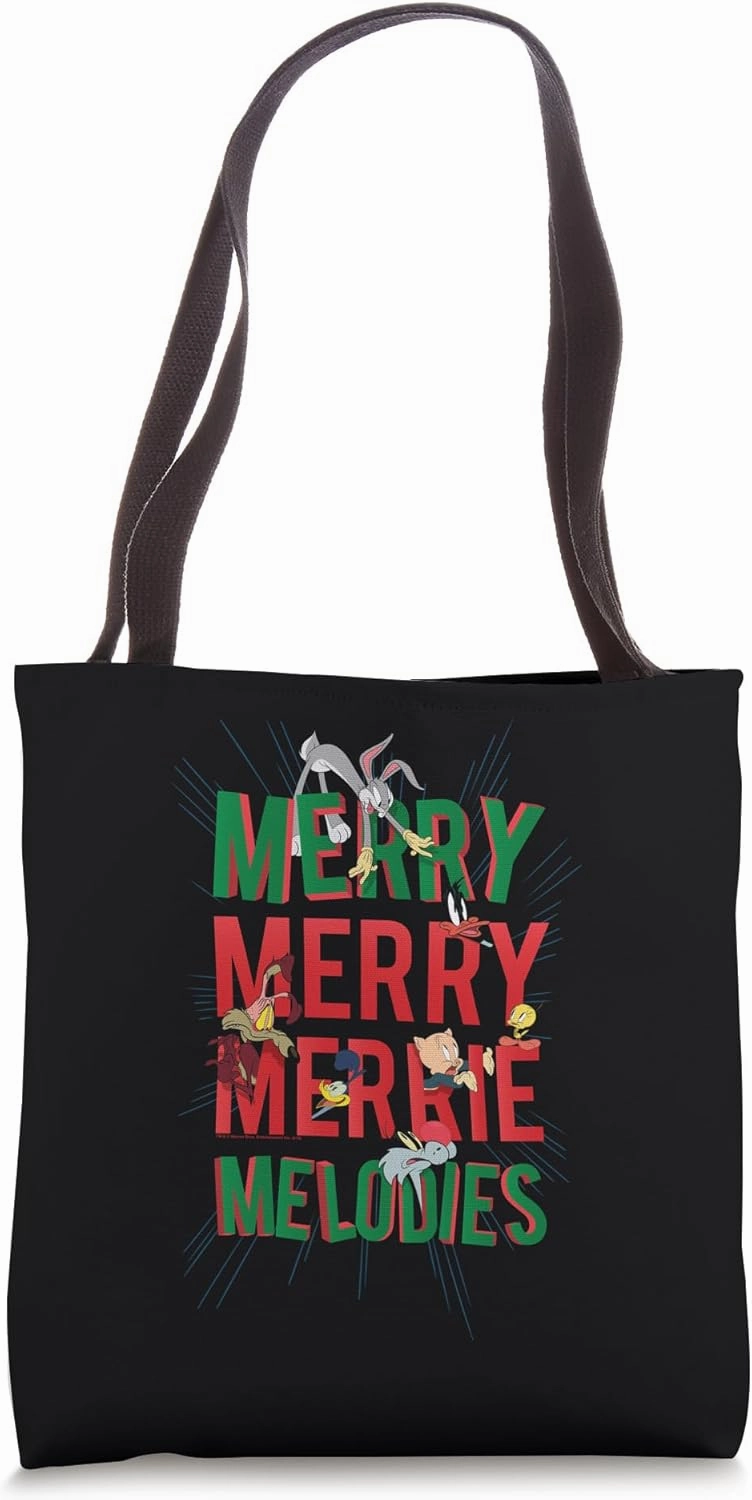 Looney Tunes Merry Merry Melodies Christmas Tote Bag