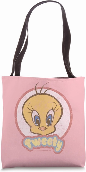 Looney Tunes Retro Tweety Face Tote Bag