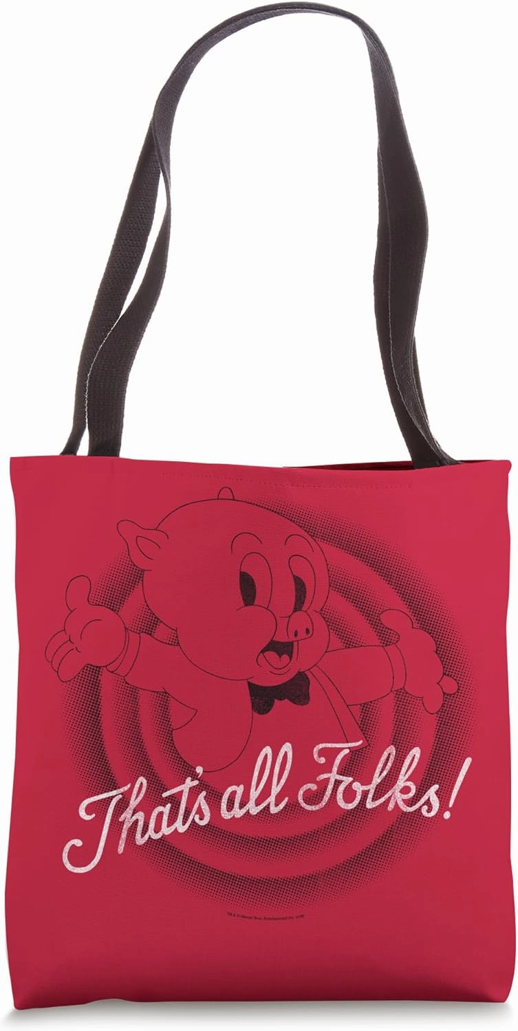 Looney Tunes That's All Folks Tote Bag