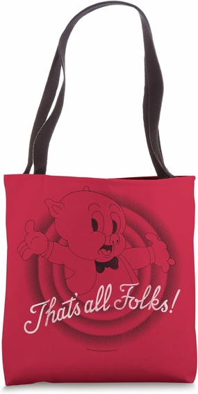 Looney Tunes That's All Folks Tote Bag