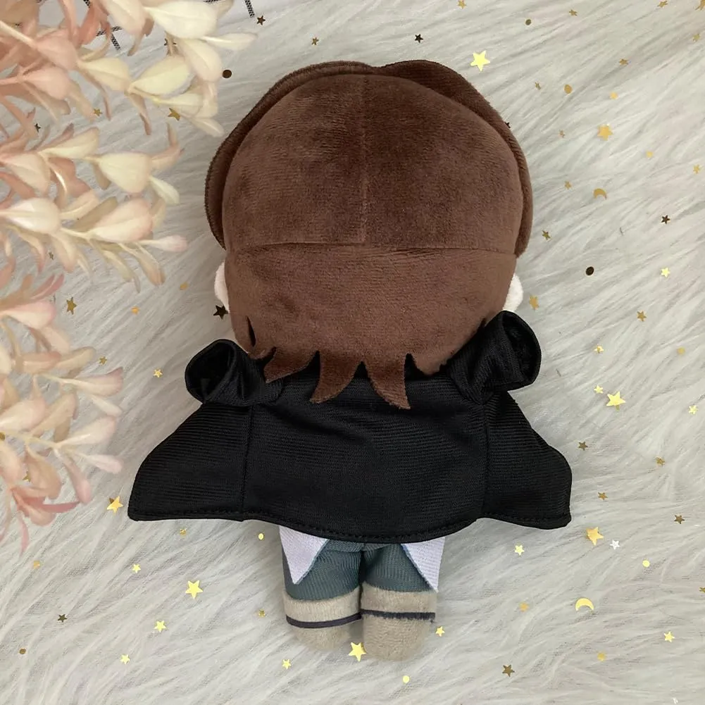 LUNK 2pcs Ranpo Edogawa Plush Throw Pillow 20cm Anime Soft Figure Edgar Allan Poe Hug Pillow Car Sofa Home Decoration Collectible Gifts