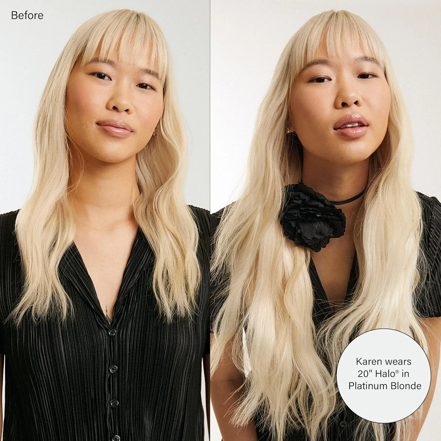 Luxy 100% Remy Human Hair – Halo Clip-In Hair Extensions –Natural Looking Volume & Length - One-Piece - Easy 5-Min Application 180 grams 20" Ash Brown Balayage