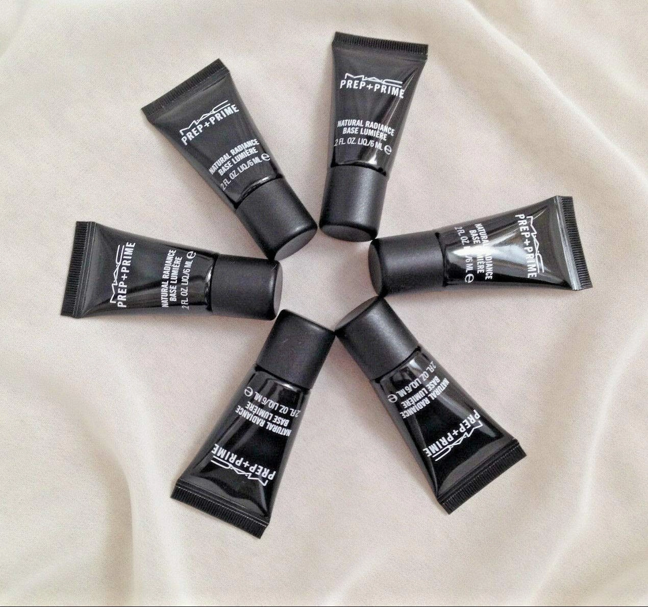 Mac Prep and Prime Natural Radiance Base Lumiere Radiant Yellow Travel Size .2 fl oz (Set of 6)