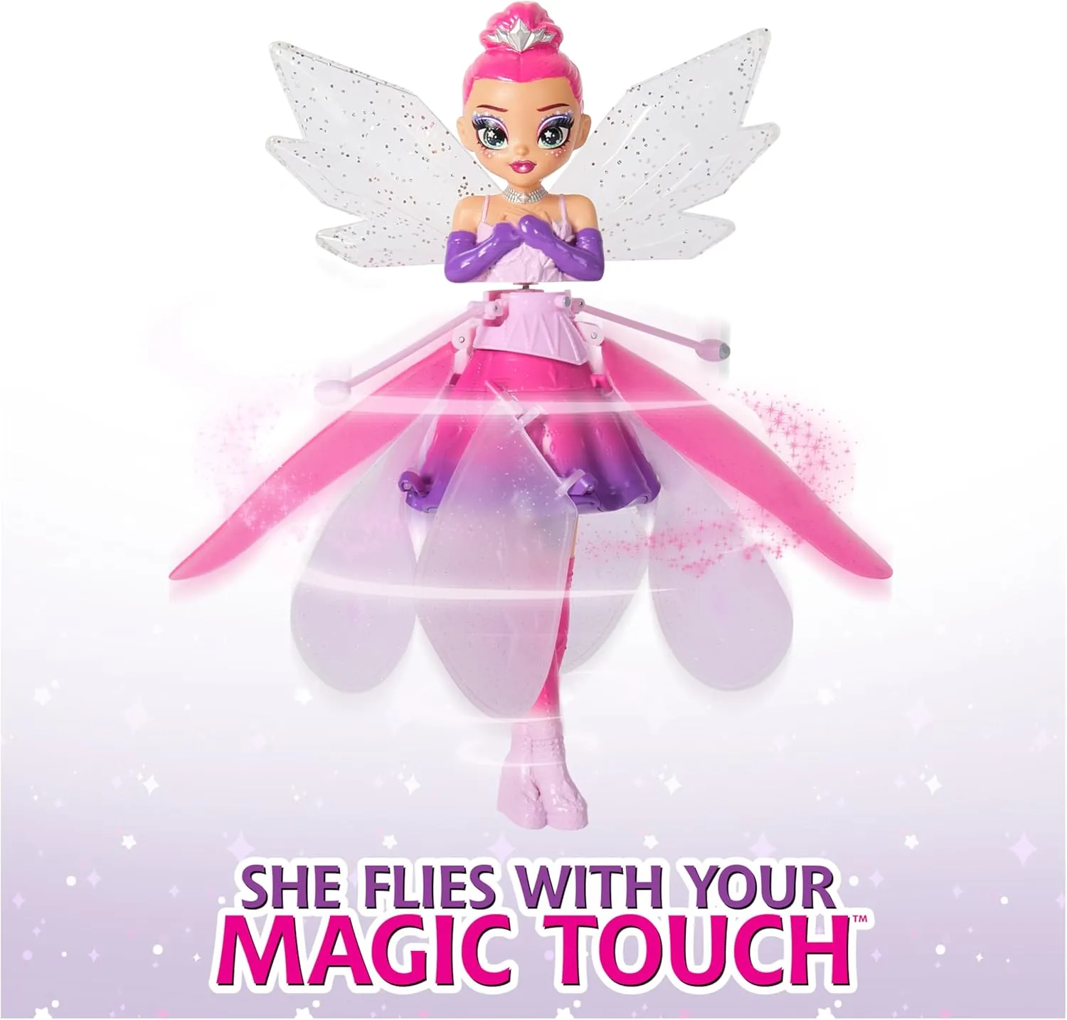 Magical Flying Doll with Crystal Wings, Interactive Kids Toys for Ages 5 and up