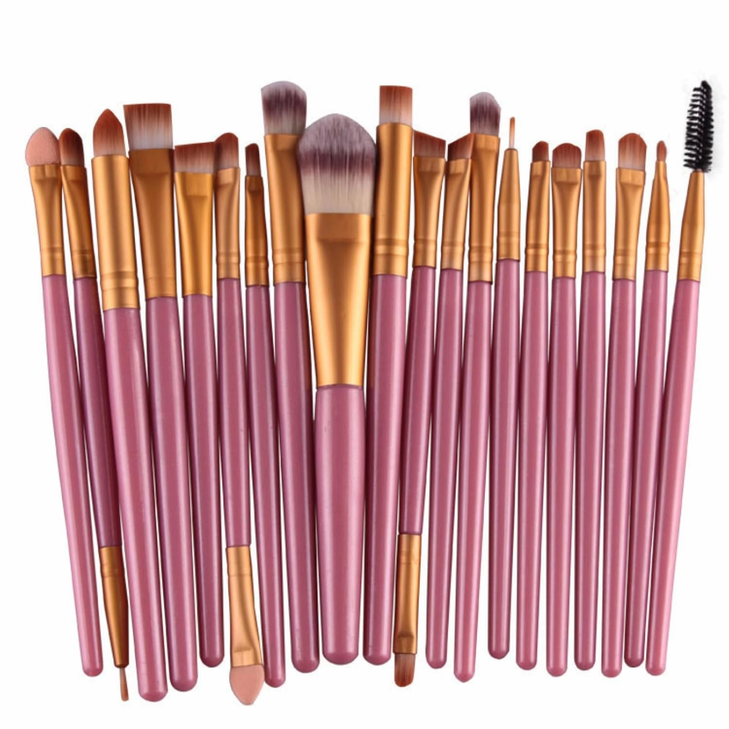 Makeup Brushes 20pcs Proffesional Cosmetics for Face Makeup Brush Set Powder Concealer Eyeshadow Eyebrow Lip Brush Beauty Tools Makeup Brushes (Black)