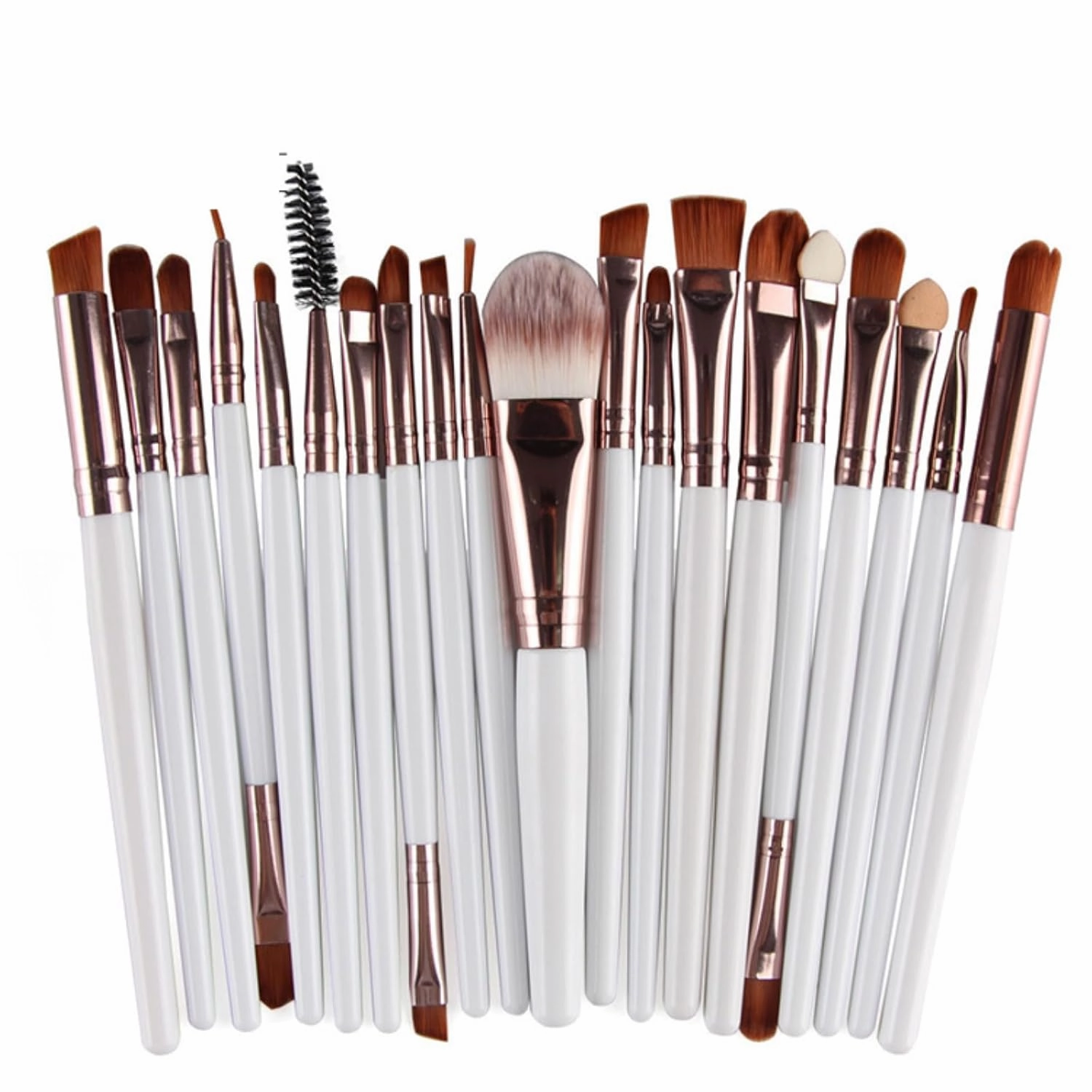 Makeup Brushes 20pcs Proffesional Cosmetics for Face Makeup Brush Set Powder Concealer Eyeshadow Eyebrow Lip Brush Beauty Tools Makeup Brushes (Black)