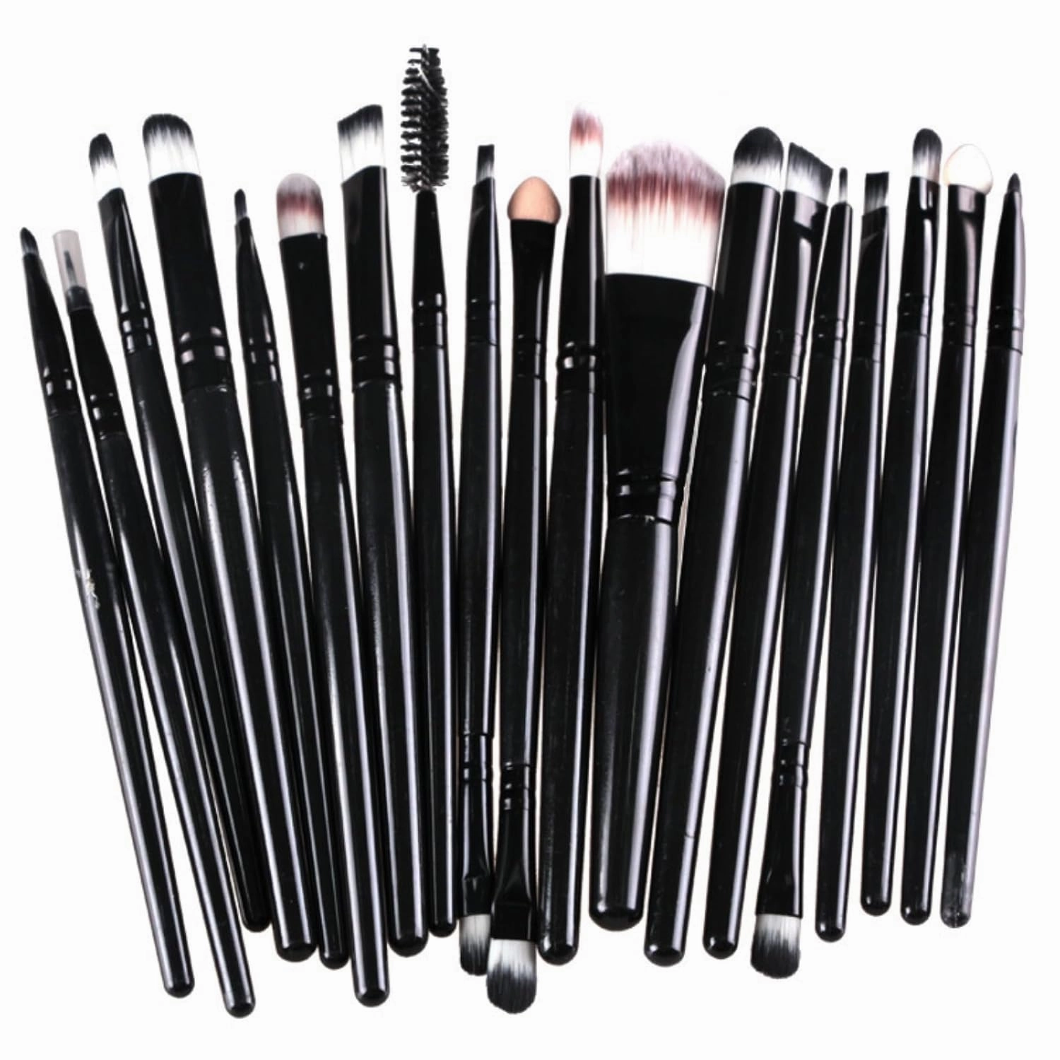 Makeup Brushes 20pcs Proffesional Cosmetics for Face Makeup Brush Set Powder Concealer Eyeshadow Eyebrow Lip Brush Beauty Tools Makeup Brushes (Black)