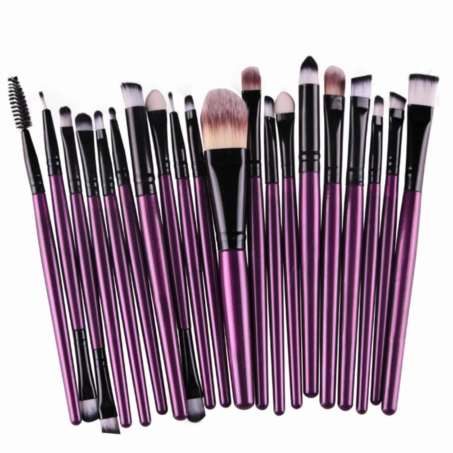 Makeup Brushes 20pcs Proffesional Cosmetics for Face Makeup Brush Set Powder Concealer Eyeshadow Eyebrow Lip Brush Beauty Tools Makeup Brushes (Black)