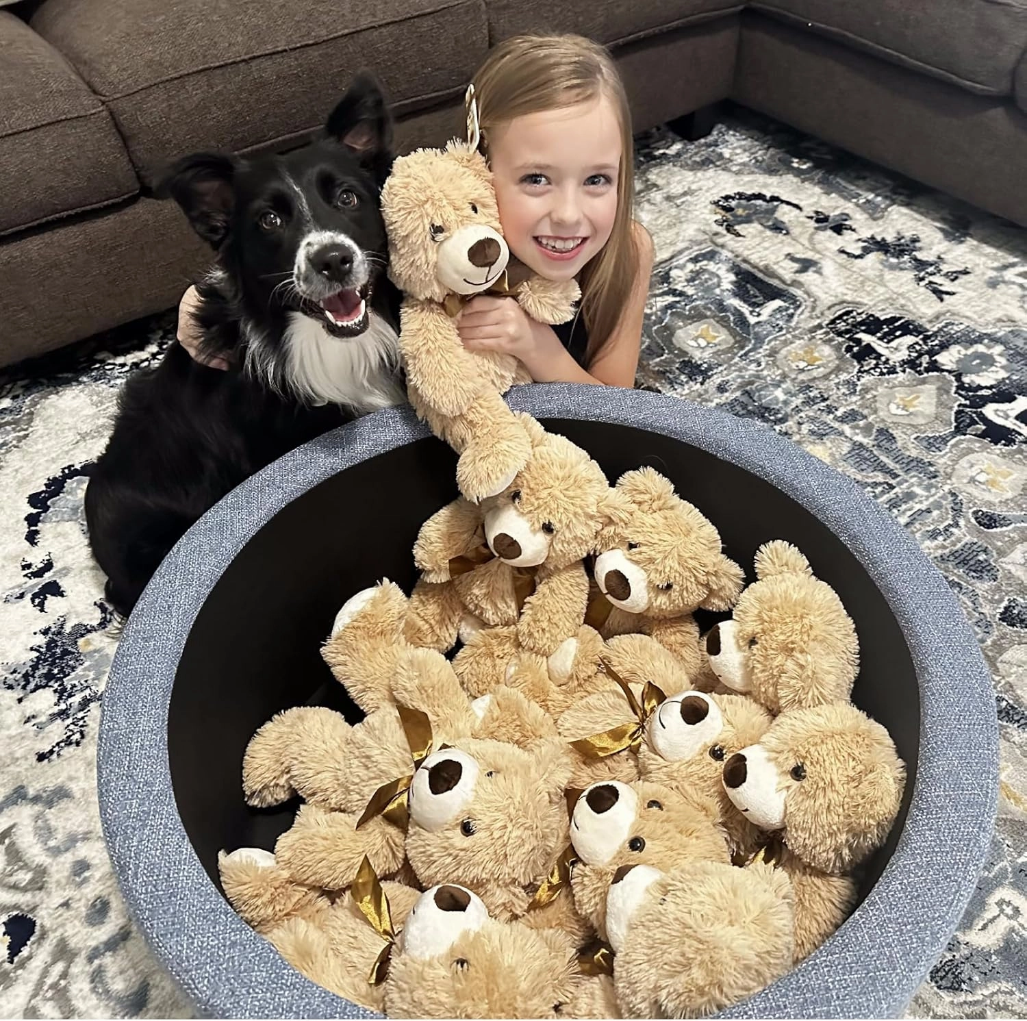 MaoGoLan Bulk Teddy Bear Baby Shower, 12 Packs Small Teddy Bear Stuffed Animals in Bulk,13.5" Small Stuffed Bears Plush for Wedding,Birthday,Christmas, Party Decorations