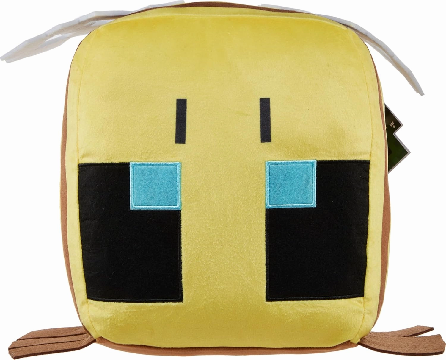 Mattel Minecraft Cuutopia Bee Plush, 10-inch Soft Rounded Pillow Doll, Video Game-Inspired Collectible Toy
