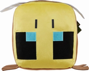 Mattel Minecraft Cuutopia Bee Plush, 10-inch Soft Rounded Pillow Doll, Video Game-Inspired Collectible Toy