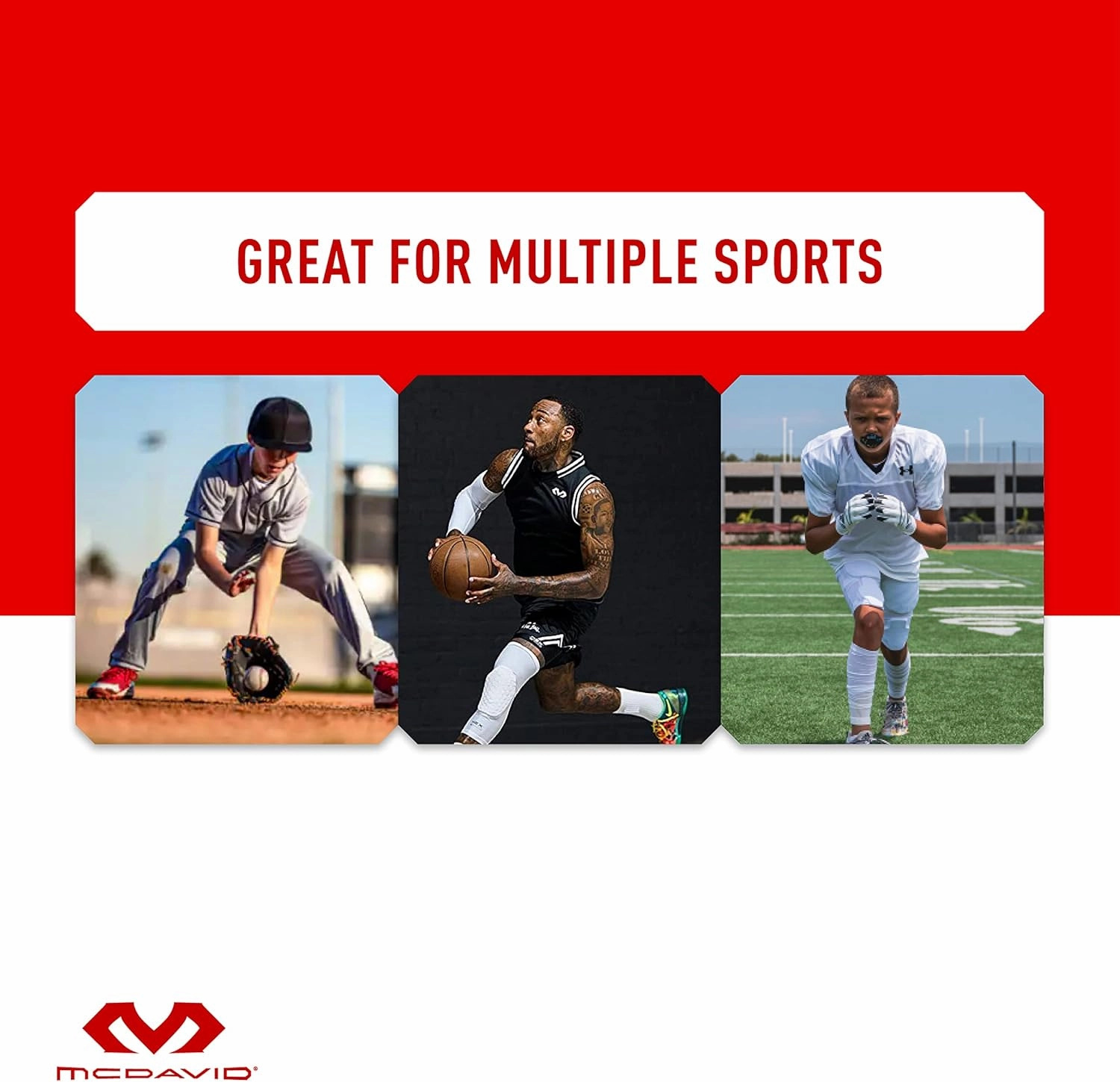 McDavid Football 5 Pocket Compression Short Girdle, Comfortable, Breathable