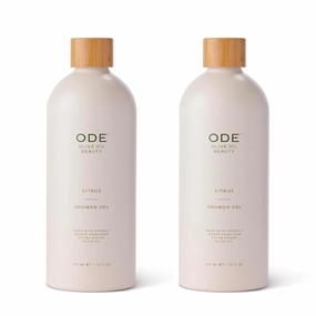 McEvoy Ranch Citrus Shower Gel & Bubble Bath (2-pack) by ODE Olive Oil Beauty, Foaming Wash, Organic Extra Virgin Olive Oil Hydrate While You Cleanse, California Made