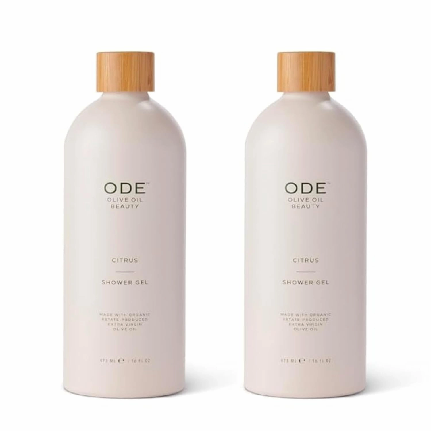 McEvoy Ranch Citrus Shower Gel & Bubble Bath (2-pack) by ODE Olive Oil Beauty, Foaming Wash, Organic Extra Virgin Olive Oil Hydrate While You Cleanse, California Made