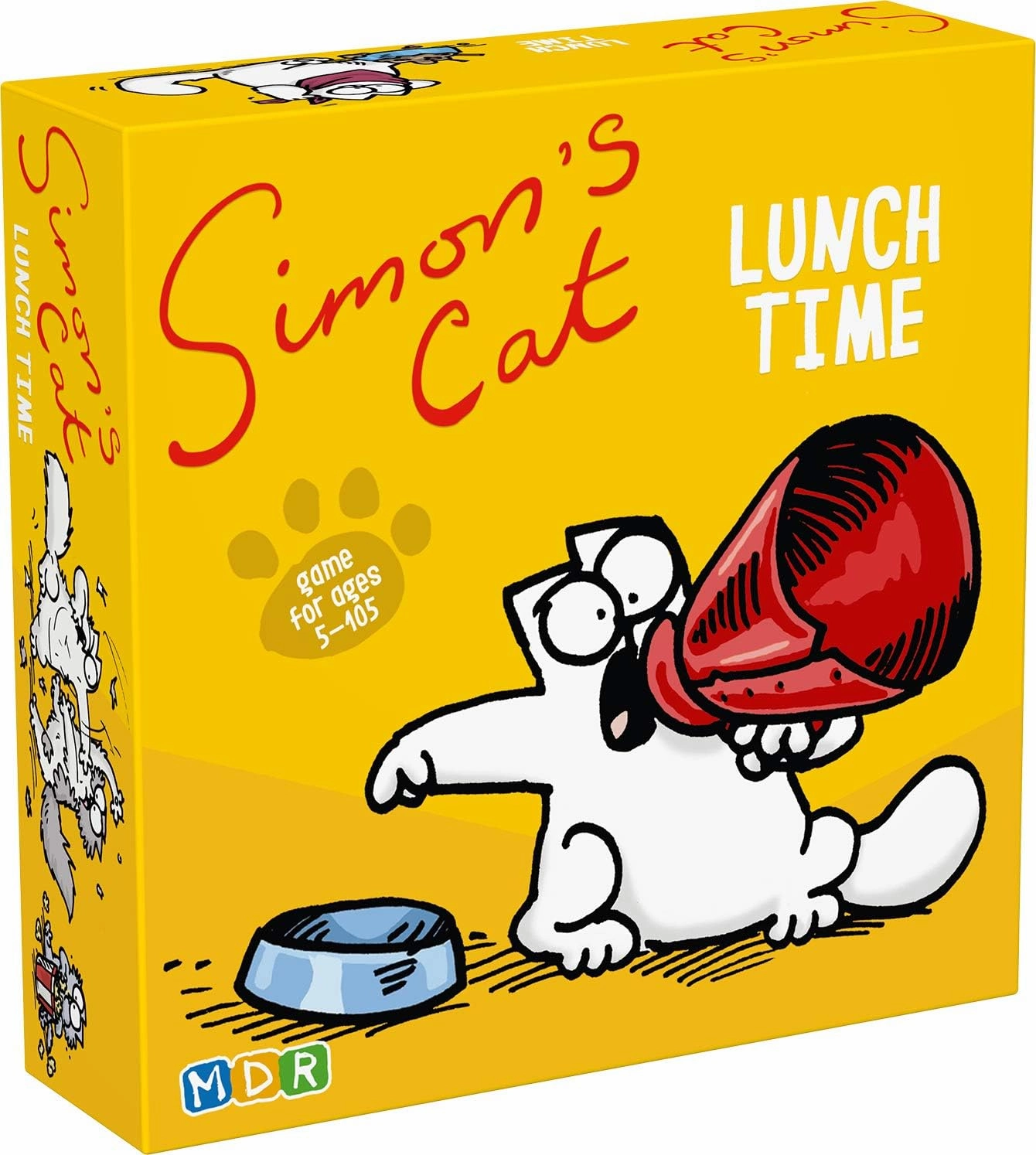 MDR Simon's Cat Lunch Time Card Game for Families Speed Reflex Game Fast Paced Fun Travel Card Games Family Children Card Games for Game Nights