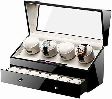 Mechanical Watch Automatic Slient Motor Rotation Storage Display Case Box for Mens Womens