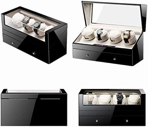 Mechanical Watch Automatic Slient Motor Rotation Storage Display Case Box for Mens Womens