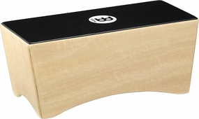 Meinl Bongo Cajon Box Drum with Internal Snares - NOT MADE IN CHINA - Ebony Black Playing Surface and Hardwood Body, 2-YEAR WARRANTY (BCA2NT/EBK-M)