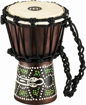 Meinl Percussion African Style Mini Djembe Drum for Room Decoration — NOT Made in China — Hand Painted Mahogany Wood, 2-Year Warranty (HDJ6-XXS)
